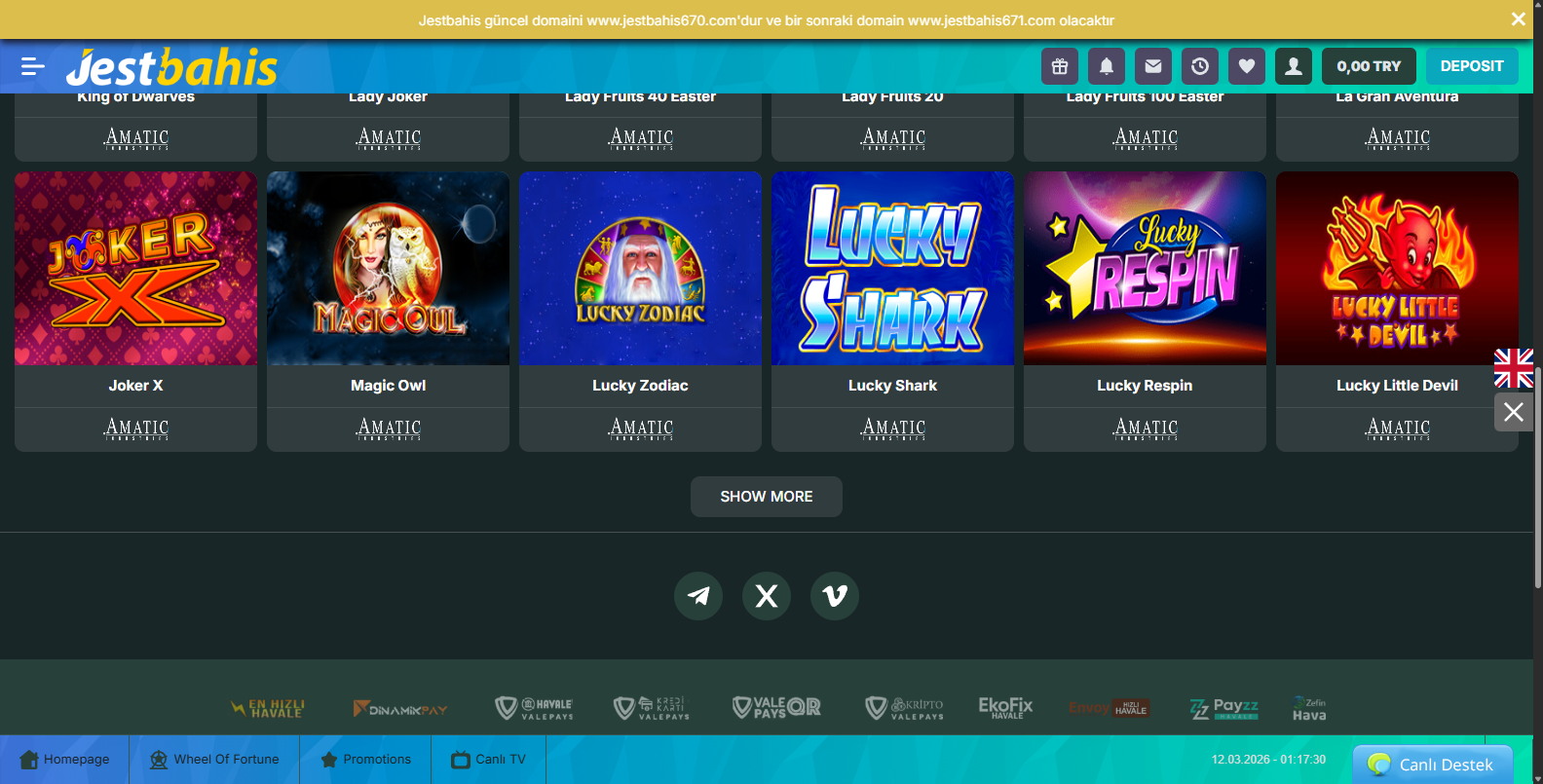Jestbahis Slot Sağlayıcıları